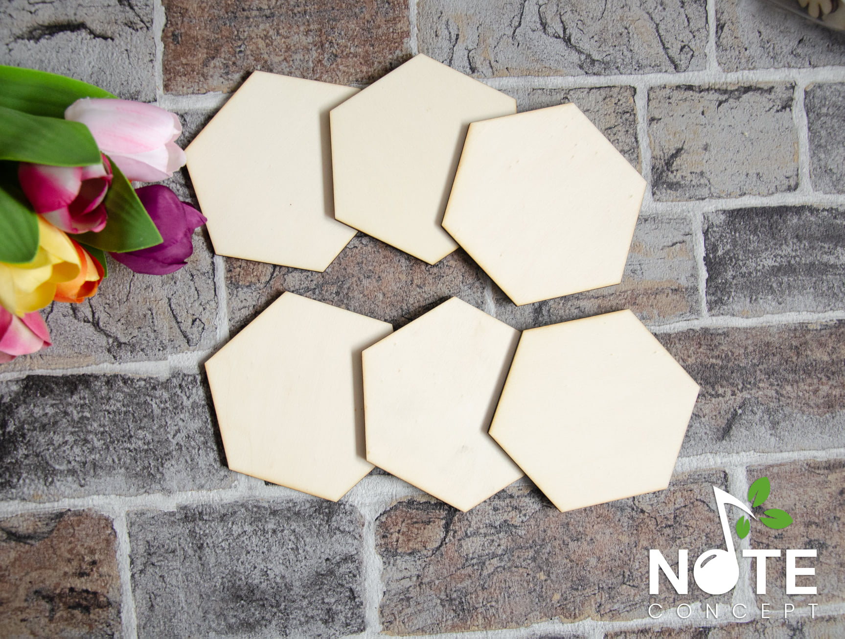 Blank baza hexagon suport pahare