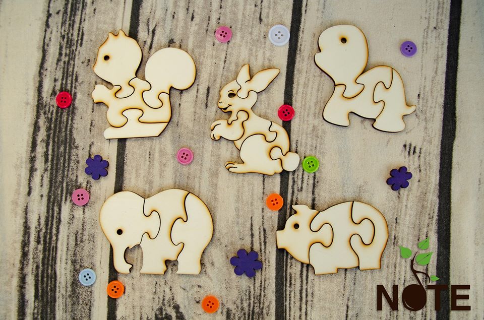 blank set animale puzzle pentru copii