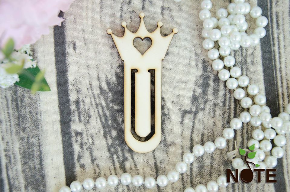blank semn de carte clips coroana