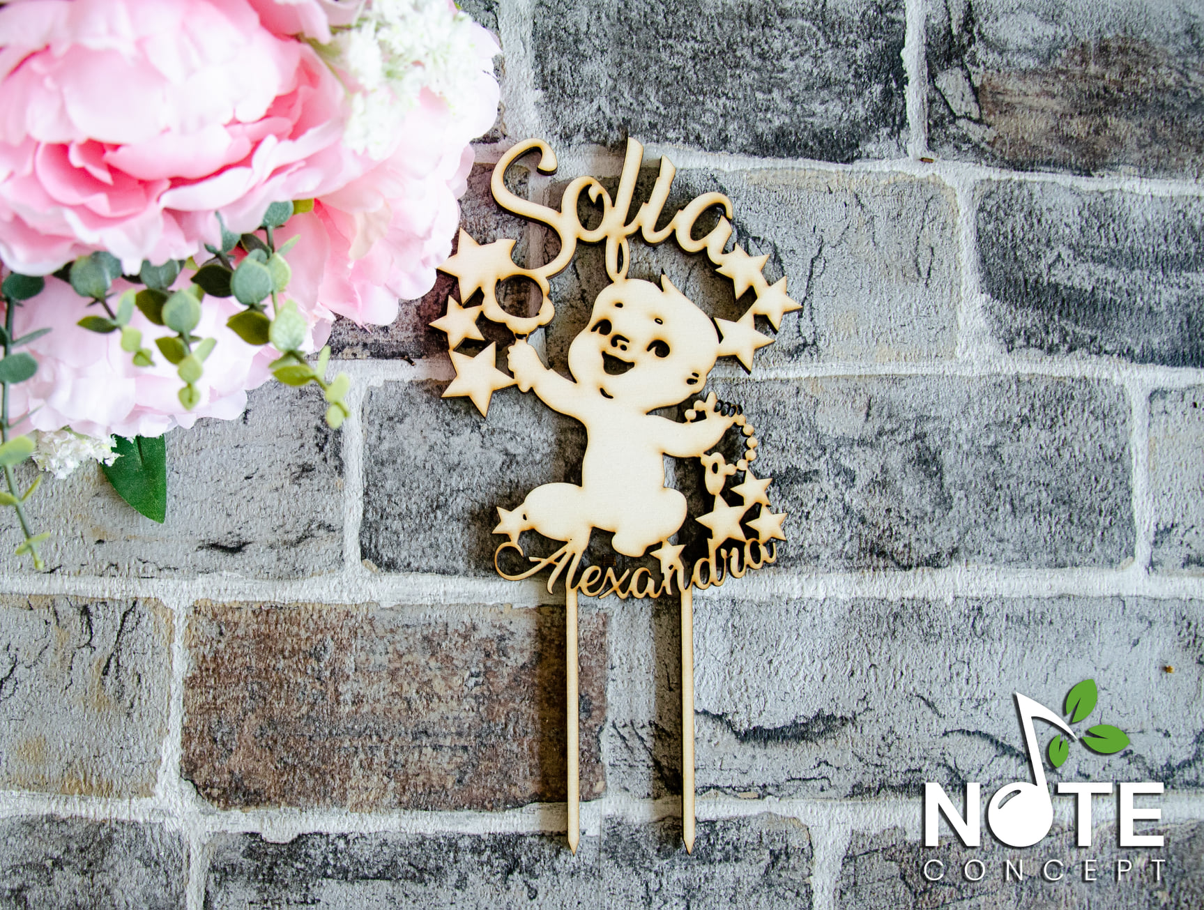 blank topper pentru tort bebe