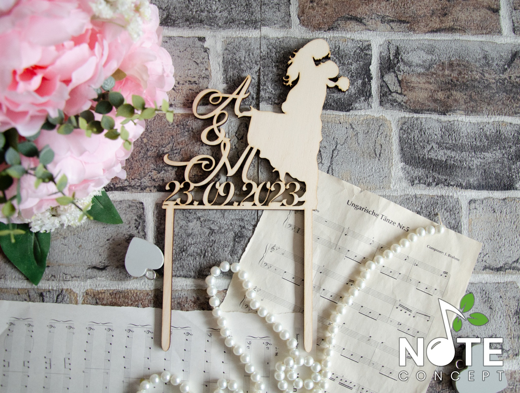 Blank topper personalizat pentru tort nunta