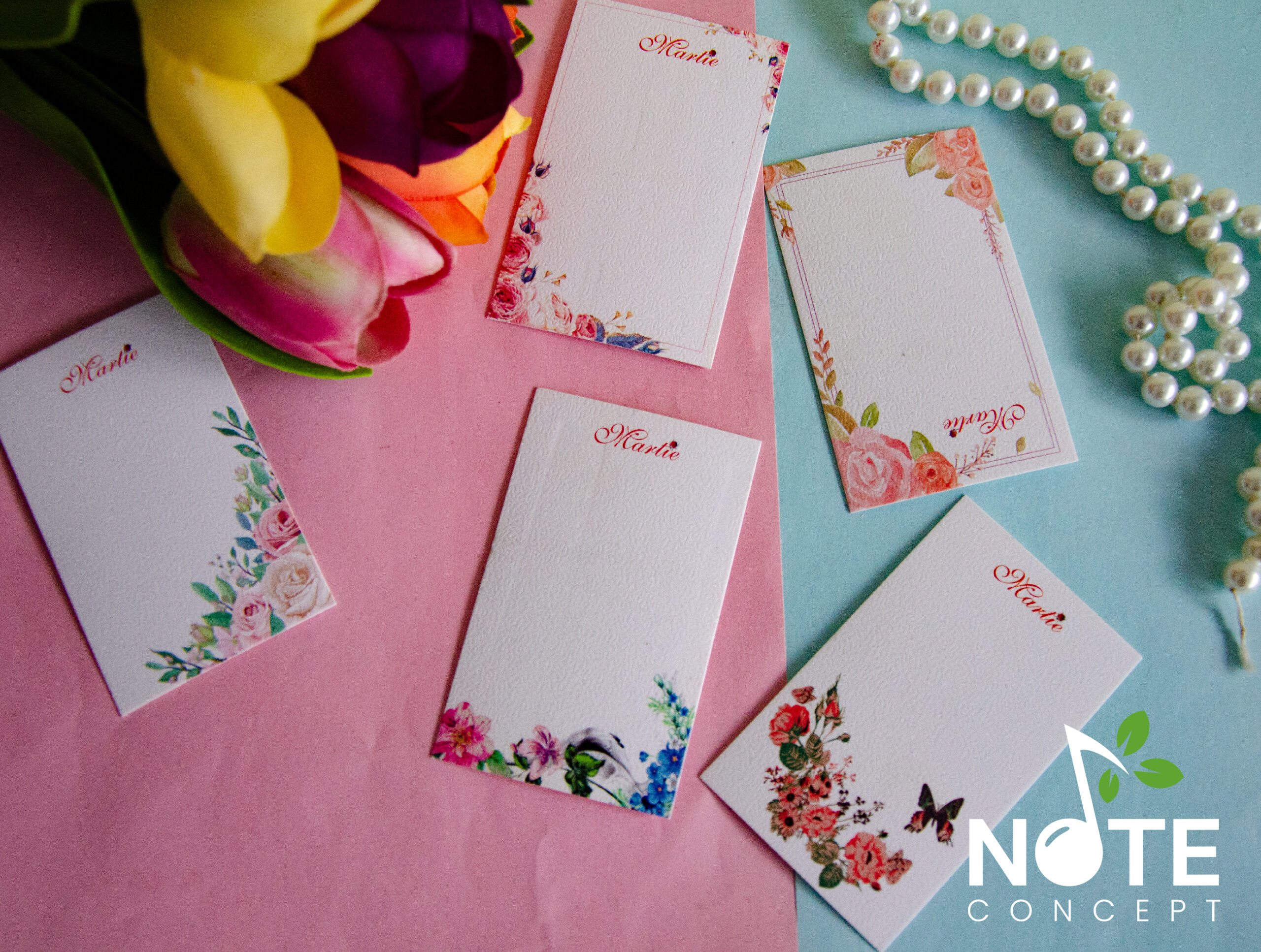 Set 100 de cartoane pentru martisor