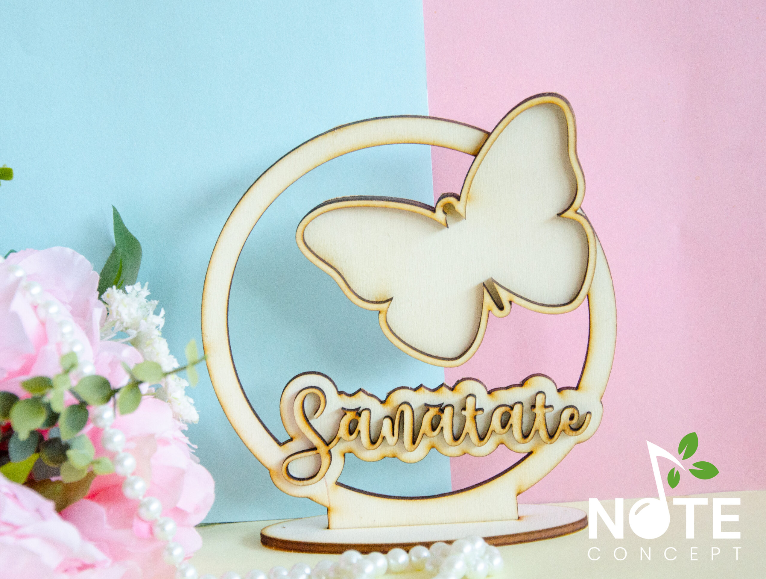 Decoratiune 8 martie pentru licheni cu mesaj - diverse modele - imagine 4
