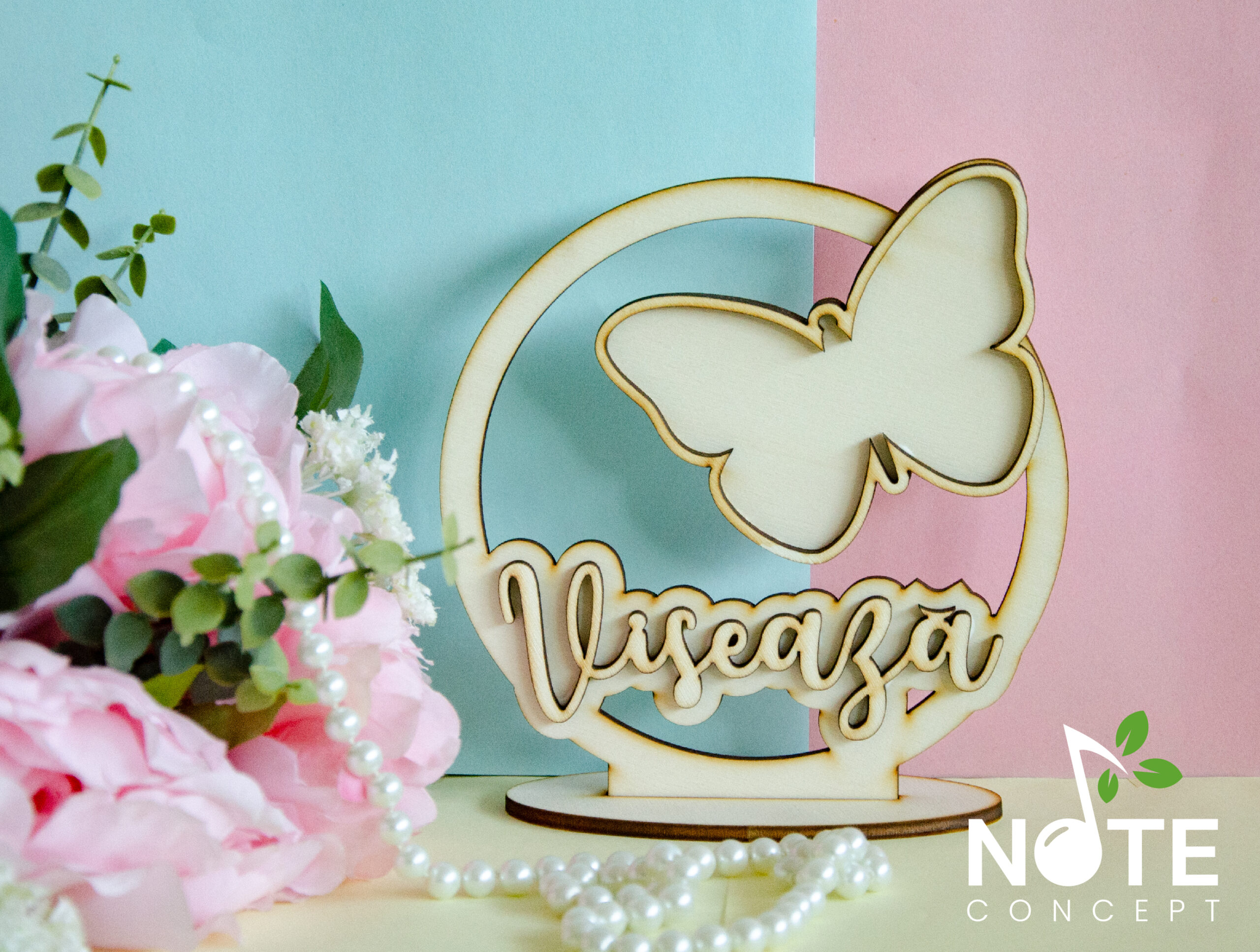 Decoratiune 8 martie pentru licheni cu mesaj - diverse modele - imagine 5