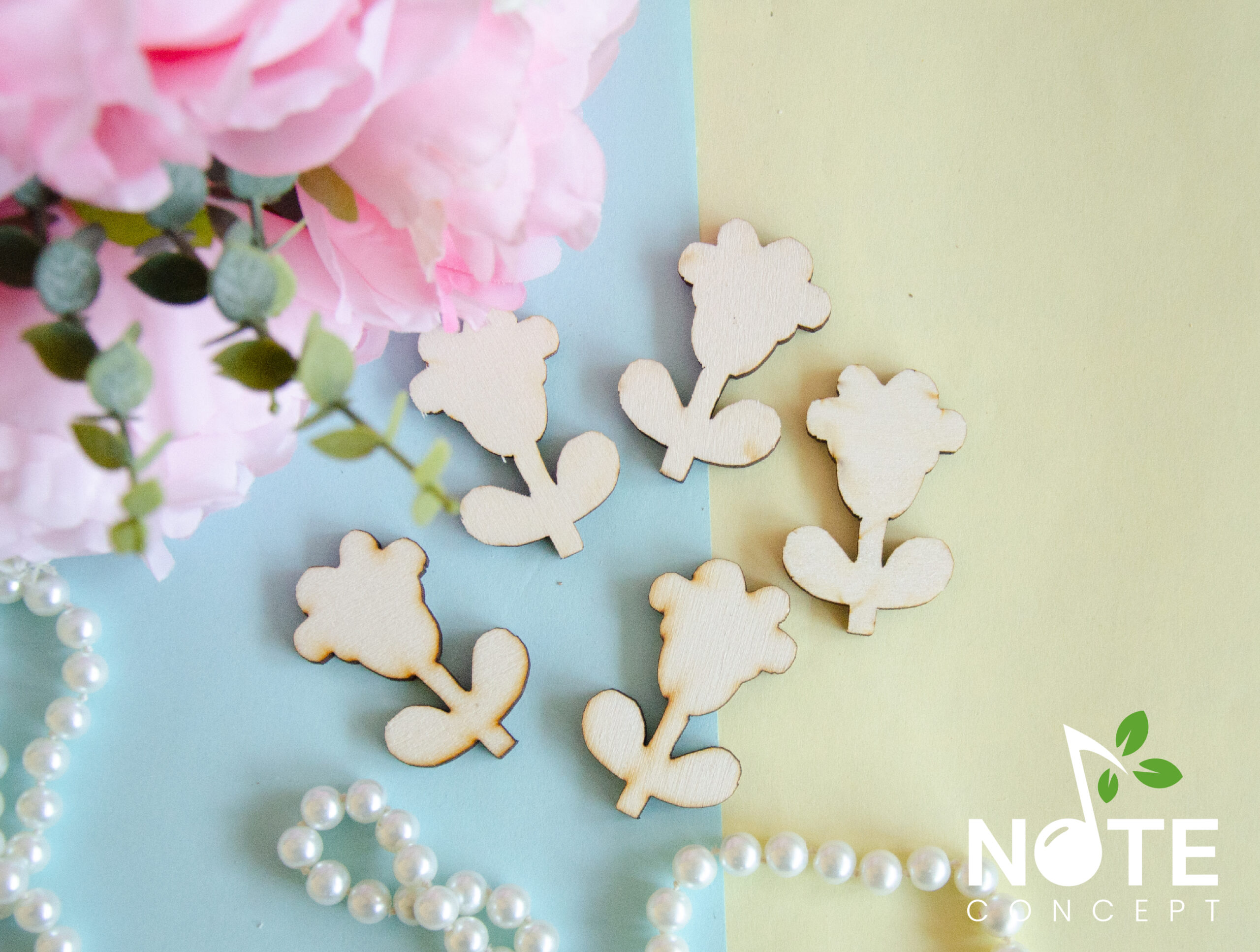 Blank set 5 martisoare flori