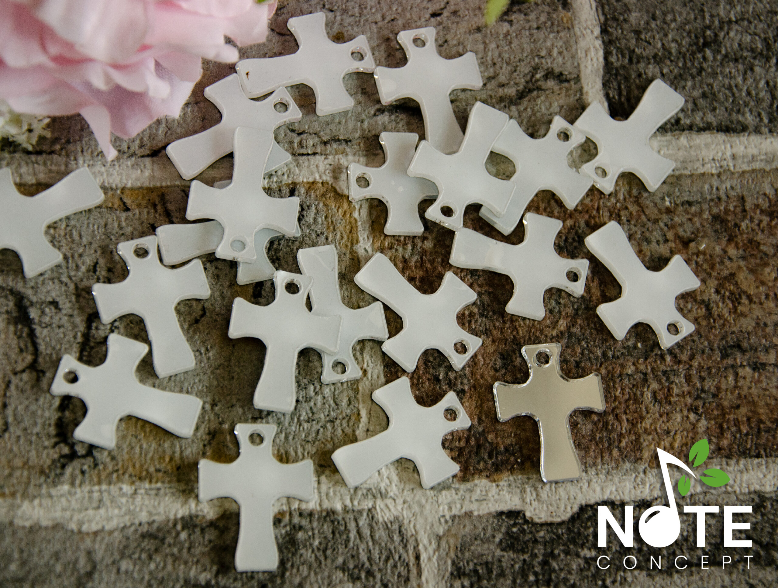 Accesorii plexiglas oglinda invitatii-cruciulita - SET - imagine 2