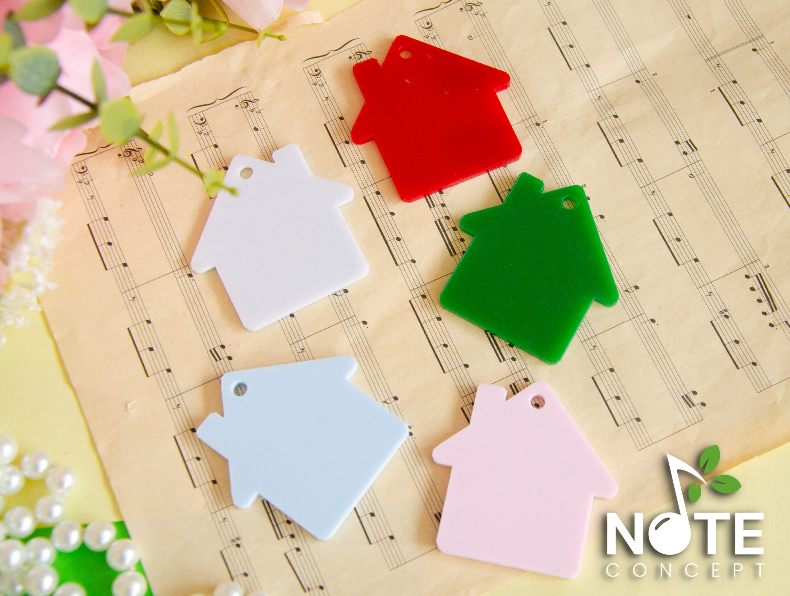 Martisor plexiglas color casuta